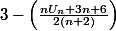 3-\left(\frac{nU_{n} + 3n + 6 }{2(n+2)}\right)